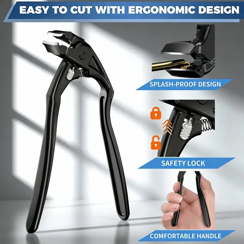 βοΈ Black Curved Nail Clipper β Ergonomic & Easy for Seniors π€