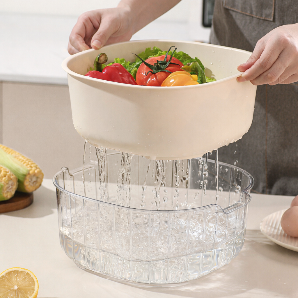 2-in-1 Double-Layer Drain Basket