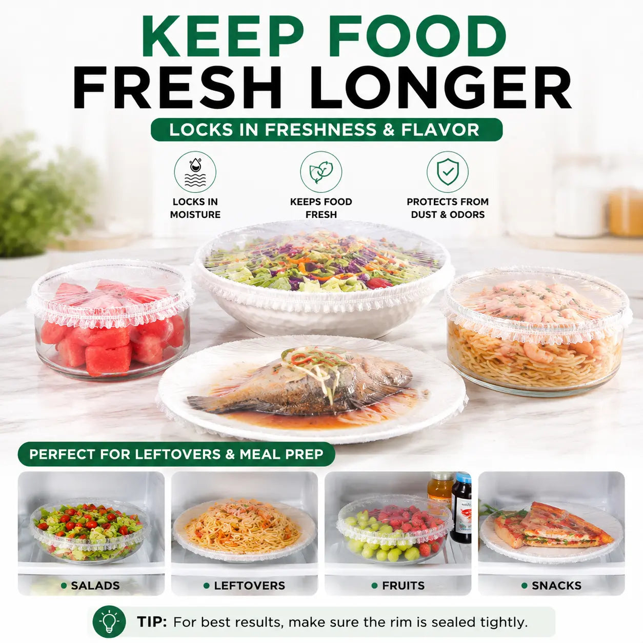 🔥Last Day Buy 1 get 1🔥Disposable Stretch Food Wrap (100 pieces)🥗