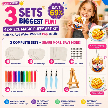 🔥Last Day 69% off🔥3D Puffy Texture Paper- Turn Simple Drawings Into Fun Puffy 3D Art🪄