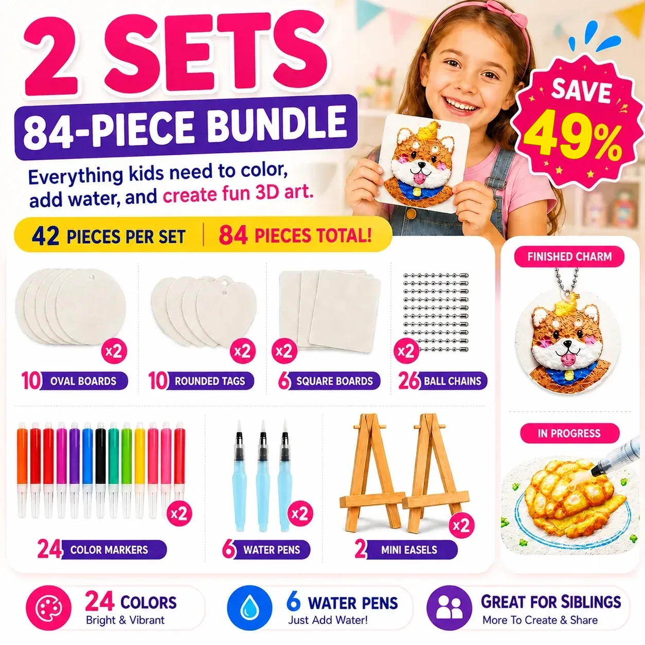 🔥Last Day 69% off🔥3D Puffy Texture Paper- Turn Simple Drawings Into Fun Puffy 3D Art🪄