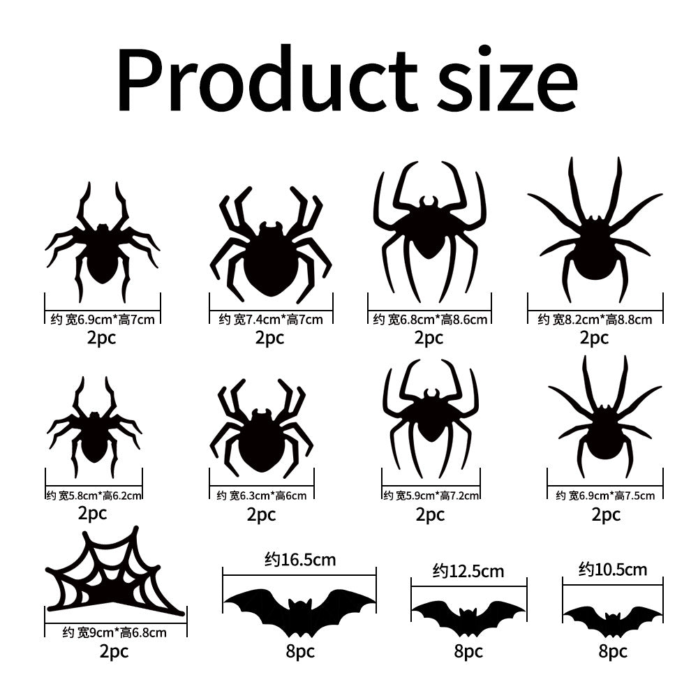 🔥Last Day Buy 6 Get 6🔥Halloween 3D Spider and Bat LED Lights👻🦇🕷️🕸️