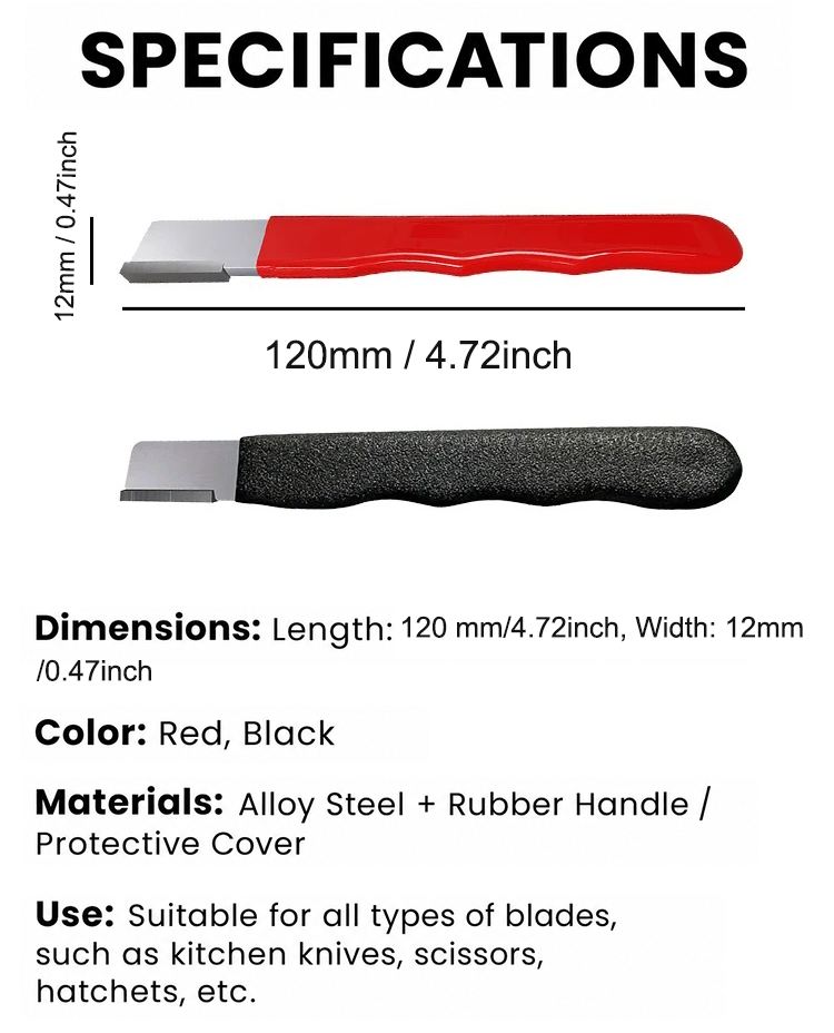 Specifications for portable multi-tool blade sharpener