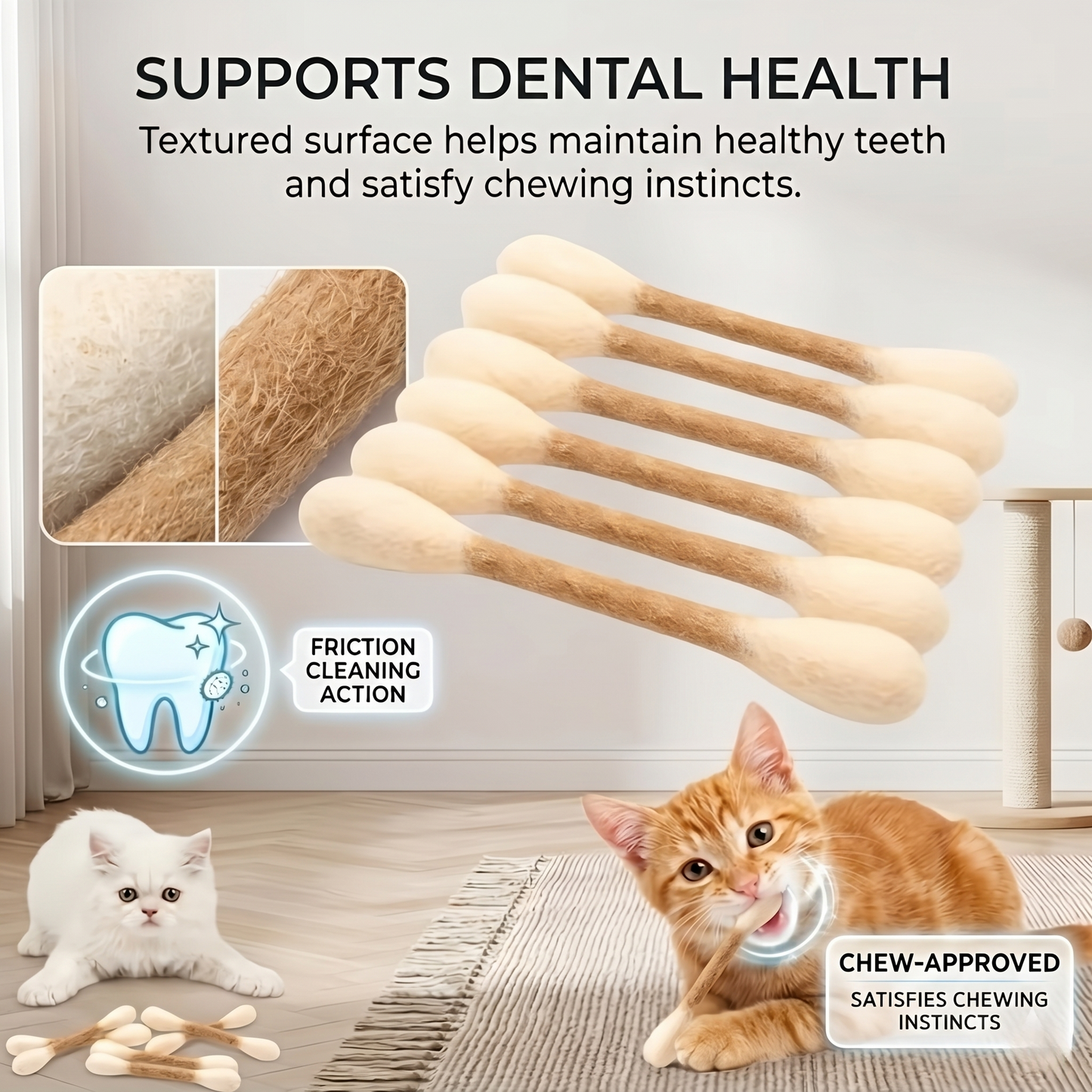🔥LAST DAY -BUY 2 GET 2 FREE-$7.5 EACH🎁Giant cotton bud cat toy