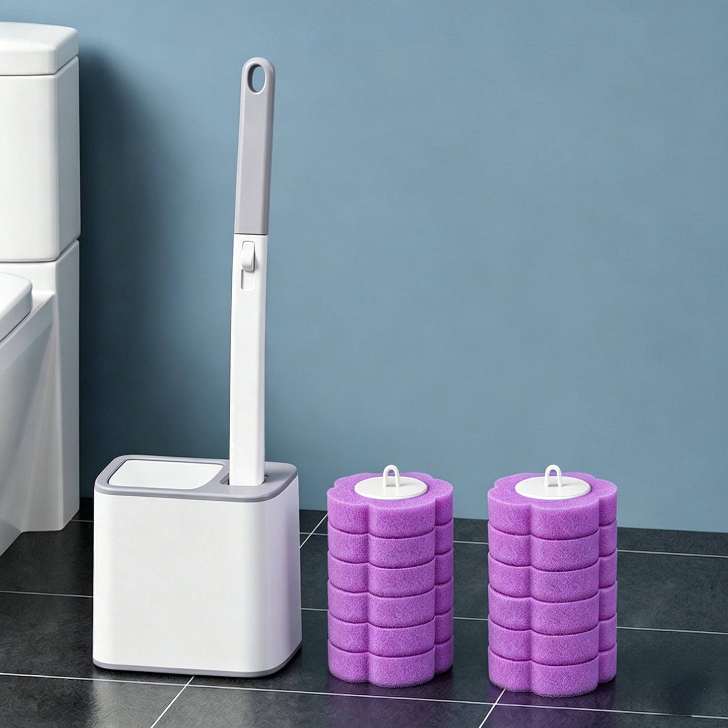 ✨ The Future of Bathroom Hygiene - 49% OFF Today only!🎁Toilet brush with replaceable heads