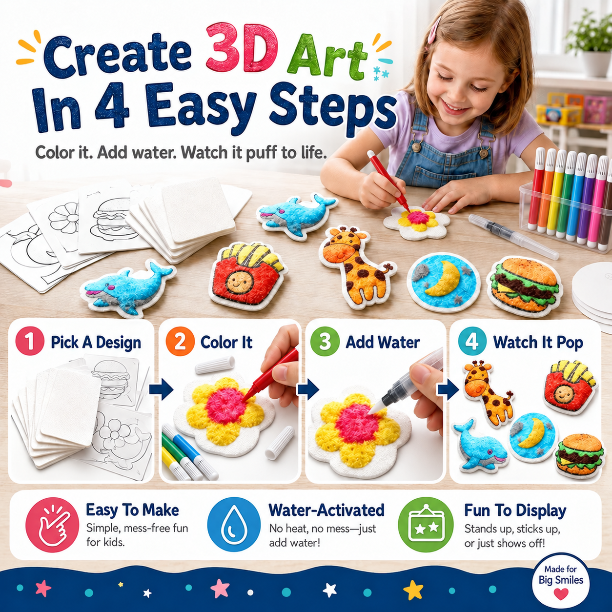 Easy creative steps