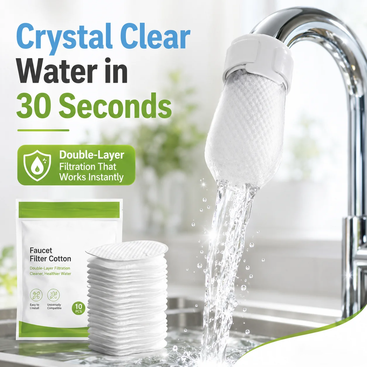 🔥Last Day Buy 1 get 1🔥Cotton Filter Cartridge for Kitchen Faucets🚿
