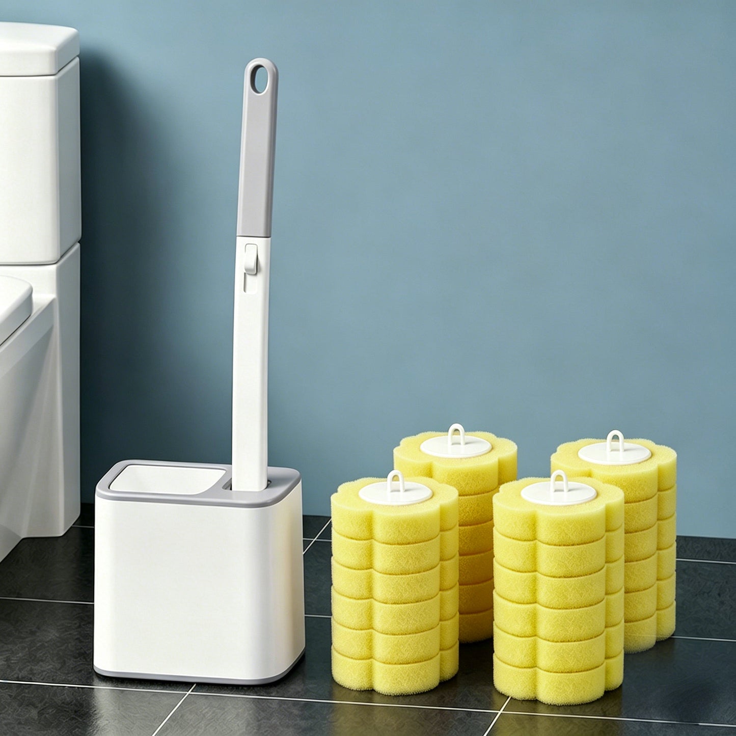 ✨ The Future of Bathroom Hygiene - 49% OFF Today only!🎁Toilet brush with replaceable heads