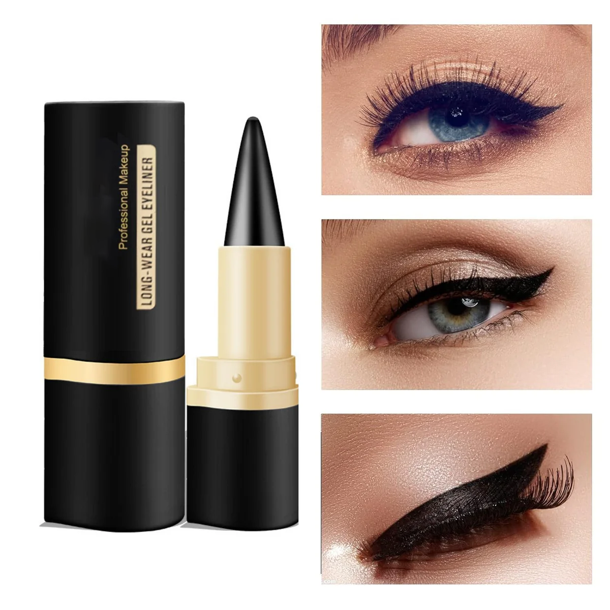 ❤️ BUY 1 GET 1 FREE! ❤️ Viral Professional Kajal Eyeliner Pen – Quick-Dry, Waterproof & Smudge-Proof Matte Gel Liner ✨👁️