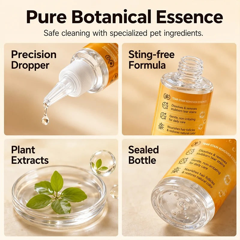 Botanical essence, precision dropper and sealed bottle