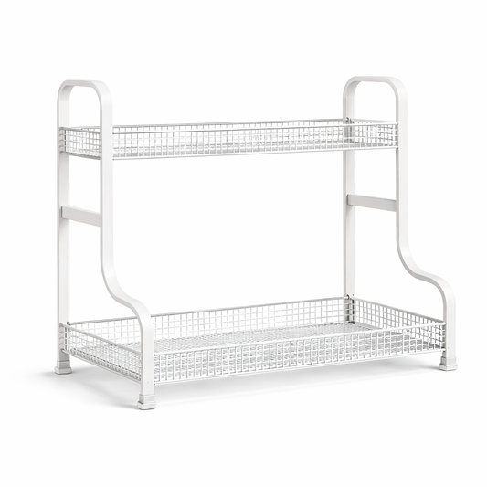 2-Tier Iron Storage Rack