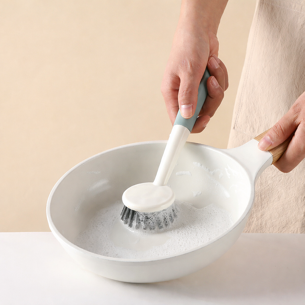 Long-Handled Kitchen Cleaning Brush