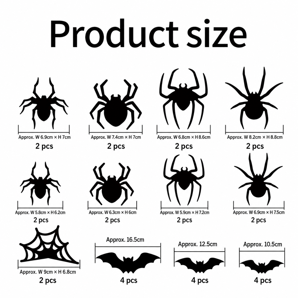 🔥Last Day Buy 6 Get 6🔥Halloween 3D Spider and Bat LED Lights👻🦇🕷️🕸️