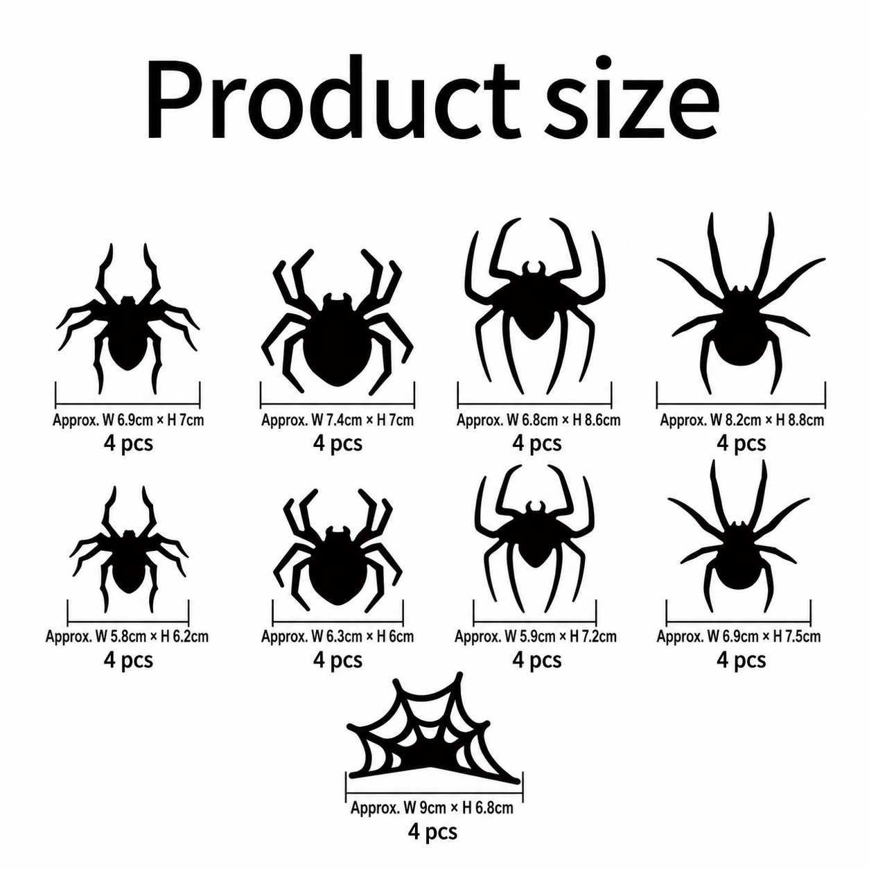 🔥Last Day Buy 6 Get 6🔥Halloween 3D Spider and Bat LED Lights👻🦇🕷️🕸️
