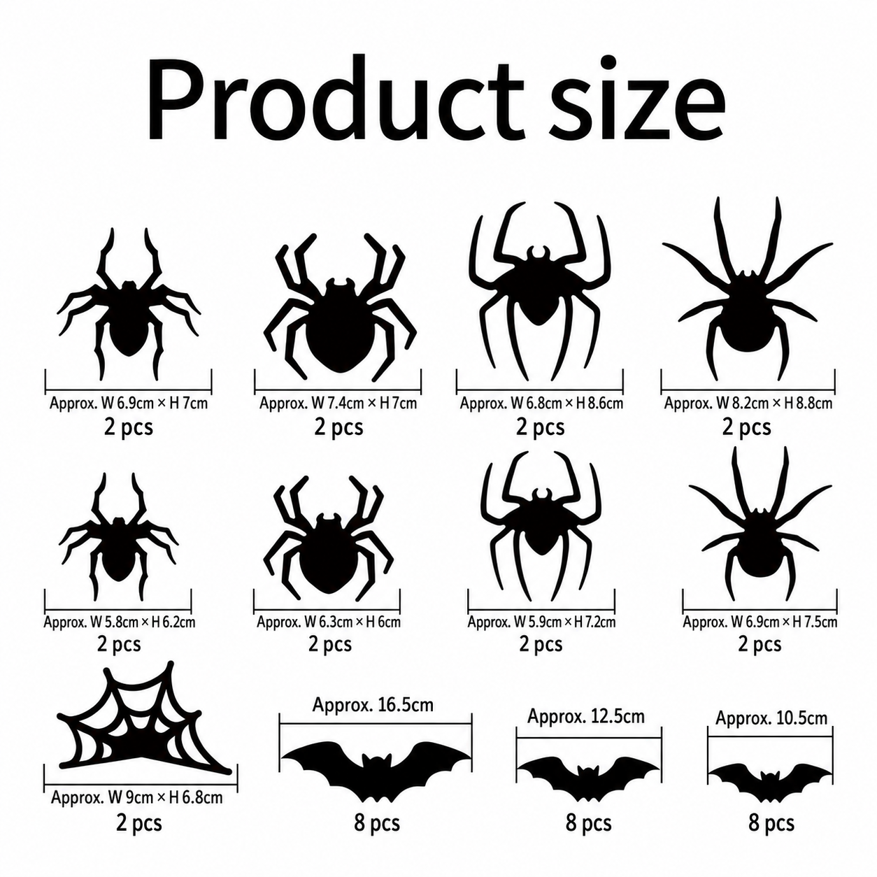 🔥Last Day Buy 6 Get 6🔥Halloween 3D Spider and Bat LED Lights👻🦇🕷️🕸️