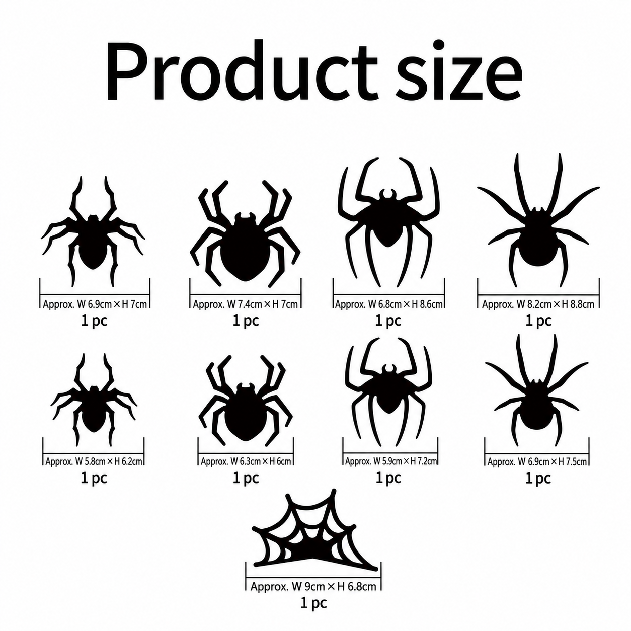🔥Last Day Buy 6 Get 6🔥Halloween 3D Spider and Bat LED Lights👻🦇🕷️🕸️