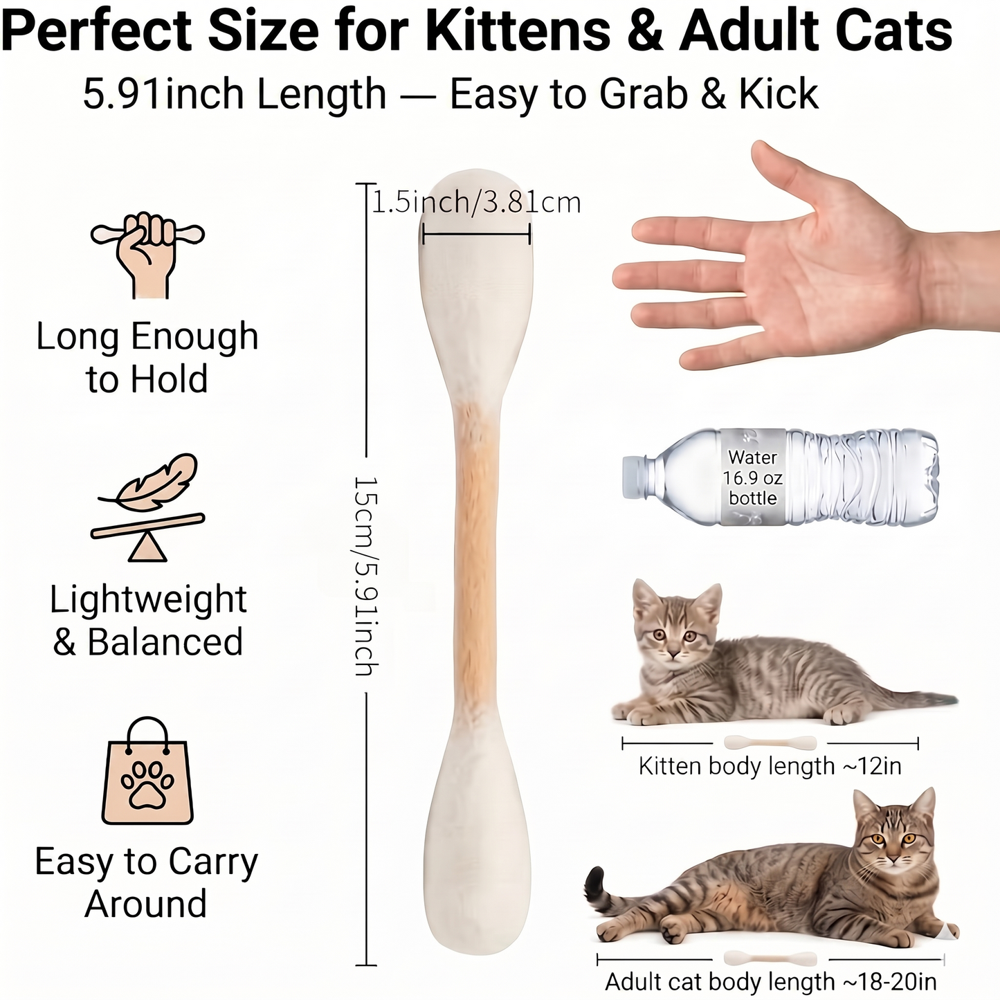 🔥LAST DAY -BUY 2 GET 2 FREE-$7.5 EACH🎁Giant cotton bud cat toy