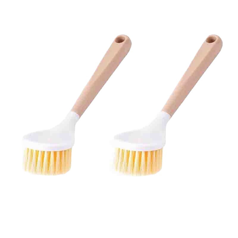 Long-Handle "Wood-Style" Kitchen Scrubber