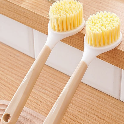 Long-Handle "Wood-Style" Kitchen Scrubber