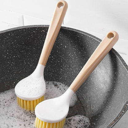 Long-Handle "Wood-Style" Kitchen Scrubber