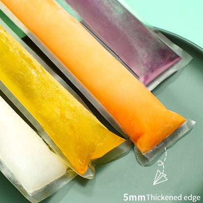 🍦 100 PCS DIY Popsicle Bags