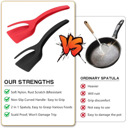 🔥LAST DAY -BUY 1 GET 1 FREE-$12.5 EACH🎁2 In 1 Grip Flip Tongs