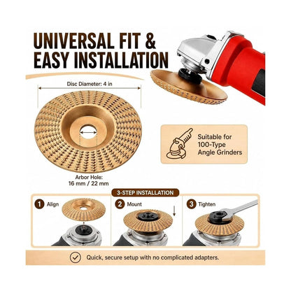 Pack of 3 grinding discs