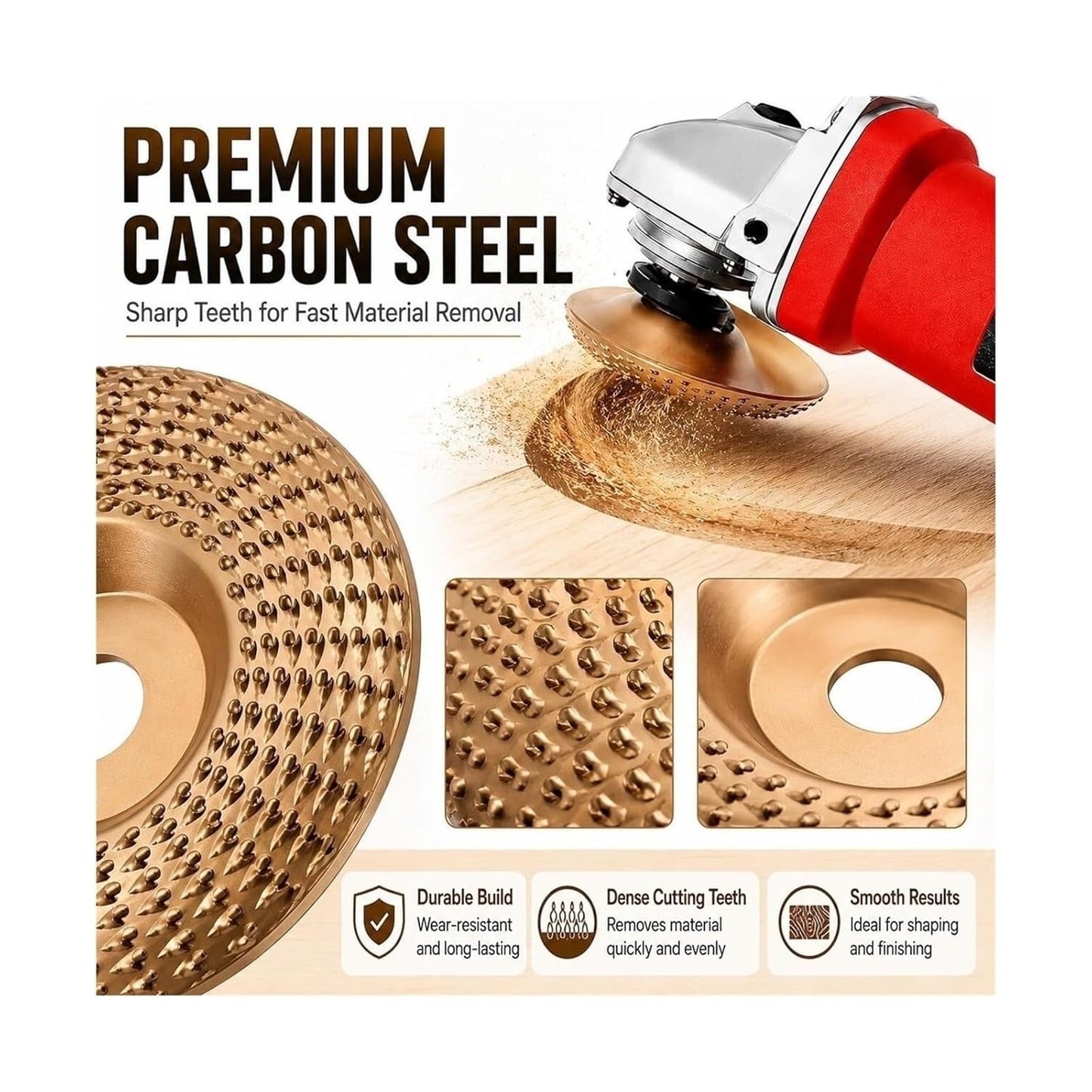 Pack of 3 grinding discs