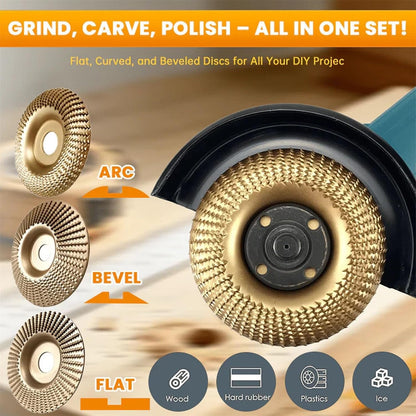 Pack of 3 grinding discs