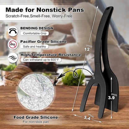 🔥LAST DAY -BUY 1 GET 1 FREE-$12.5 EACH🎁2 In 1 Grip Flip Tongs