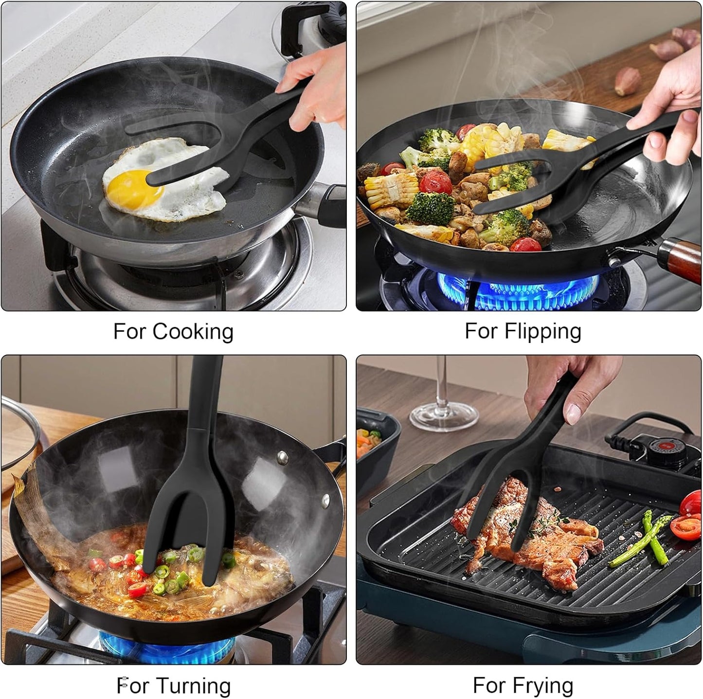 🔥LAST DAY -BUY 1 GET 1 FREE-$12.5 EACH🎁2 In 1 Grip Flip Tongs