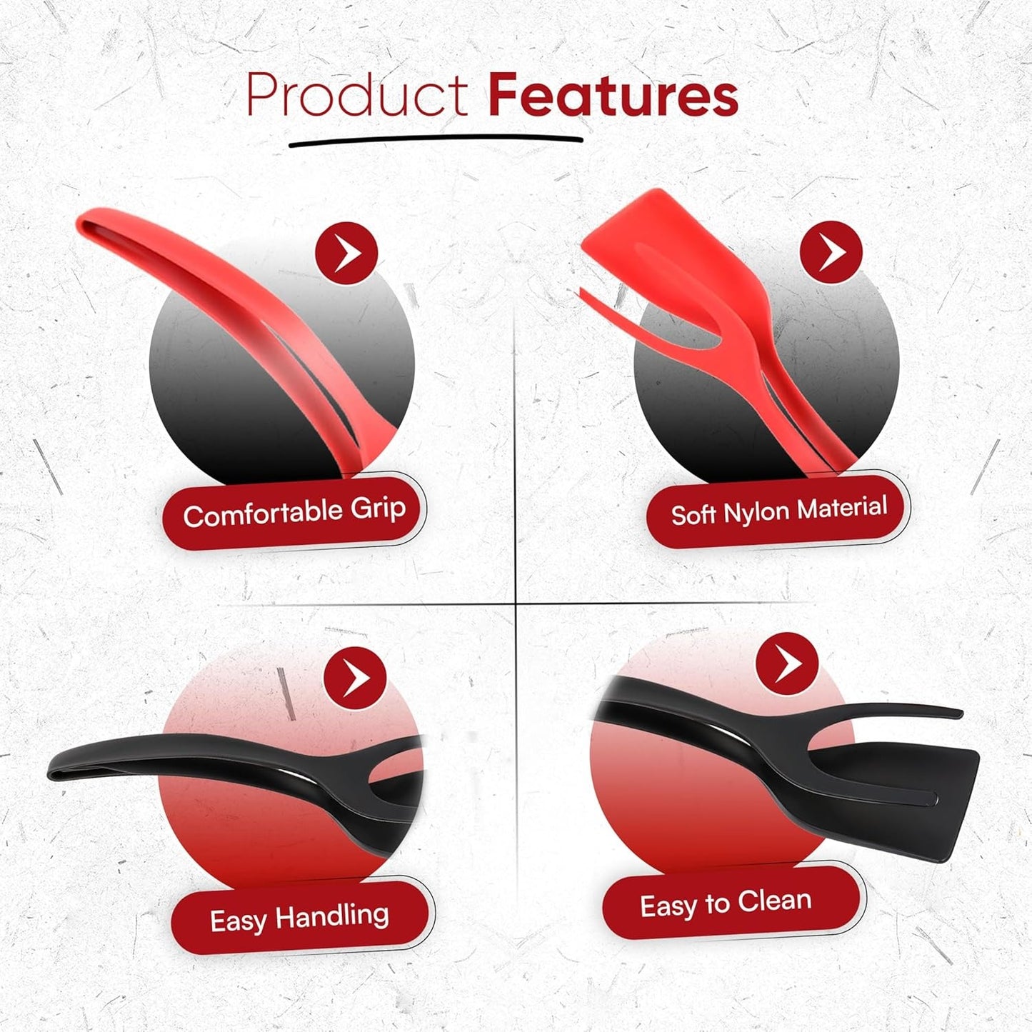 🔥LAST DAY -BUY 1 GET 1 FREE-$12.5 EACH🎁2 In 1 Grip Flip Tongs