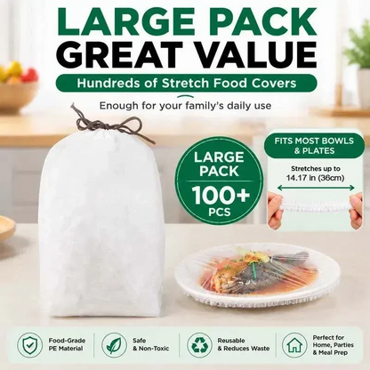 🔥Last Day Buy 1 get 1🔥Disposable Stretch Food Wrap (100 pieces)🥗