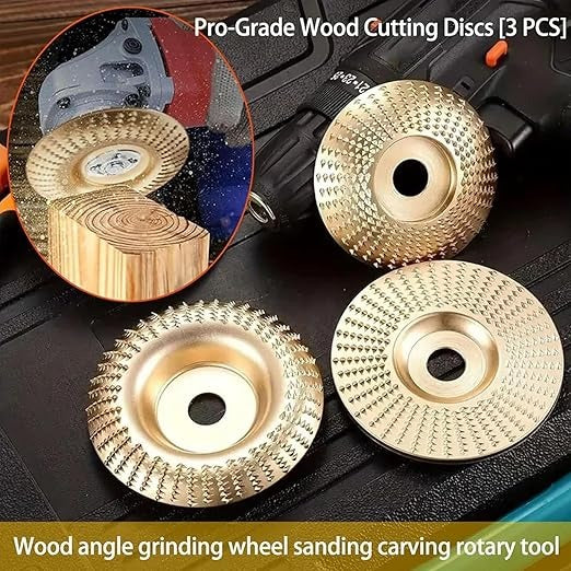 Pack of 3 grinding discs