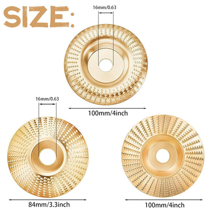 Pack of 3 grinding discs