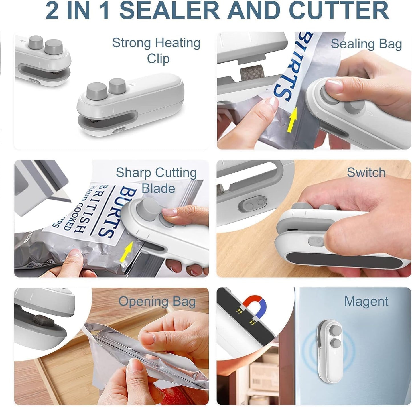 🔥LAST DAY -BUY 1 GET 1 FREE-$12.5 EACH🎁Portable Mini Sealer (Instant Airtight Seal)