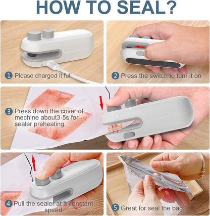 🔥LAST DAY -BUY 1 GET 1 FREE-$12.5 EACH🎁Portable Mini Sealer (Instant Airtight Seal)